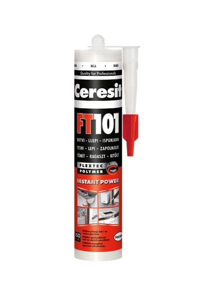 Ceresit FT101 Rugalmas tömítő és rag. 280ml fehér