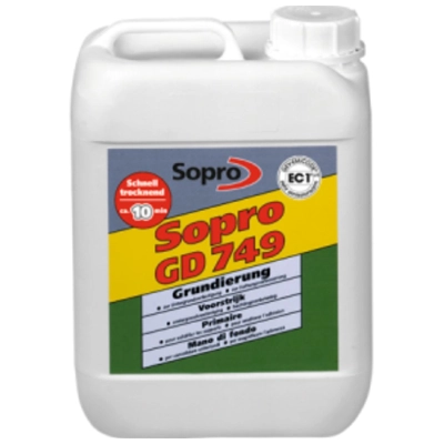 GD749 alapozó nedvszívó aljzatra, Sopro